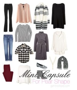 how to make a pear shape capsule wardrobe