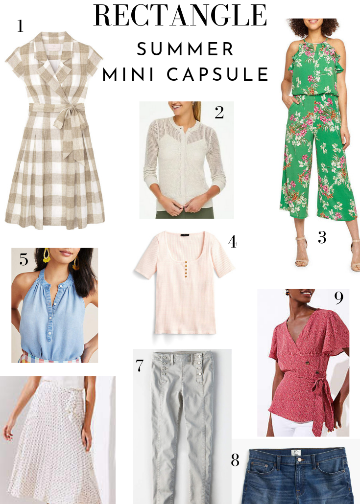 Mini Summer Capsule By Body Shape – Rectangle