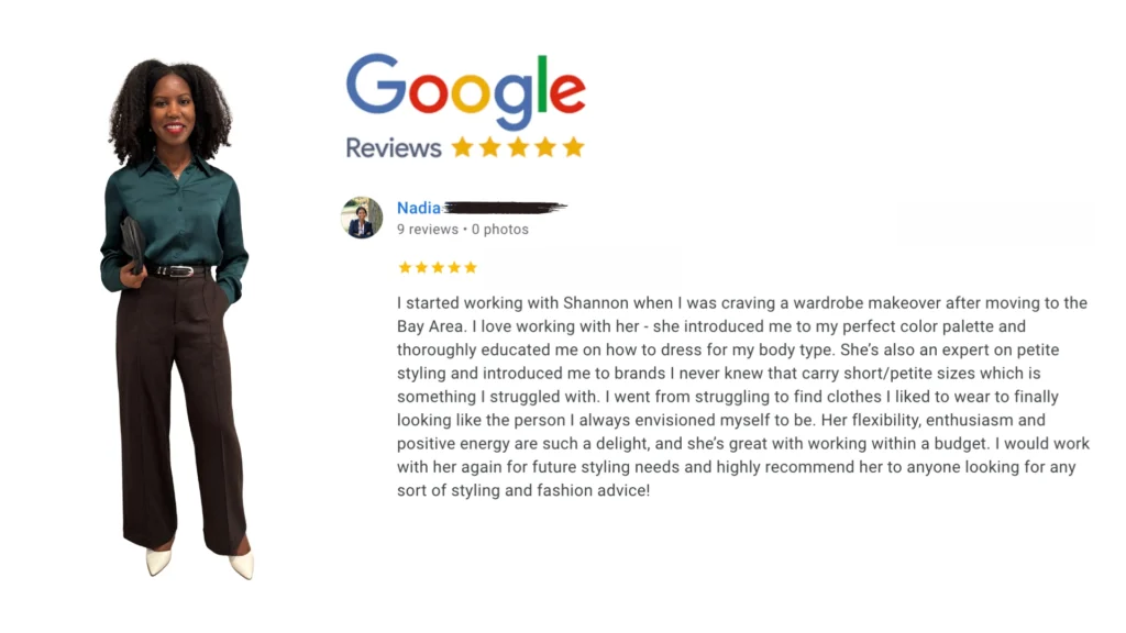Client review of luxury personal styling and personal shopping experience